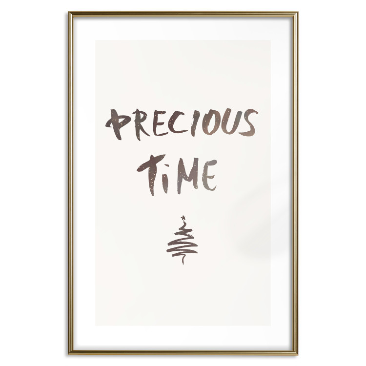 Poster Precious Time - English text and Christmas tree motif 132095 additionalImage 19
