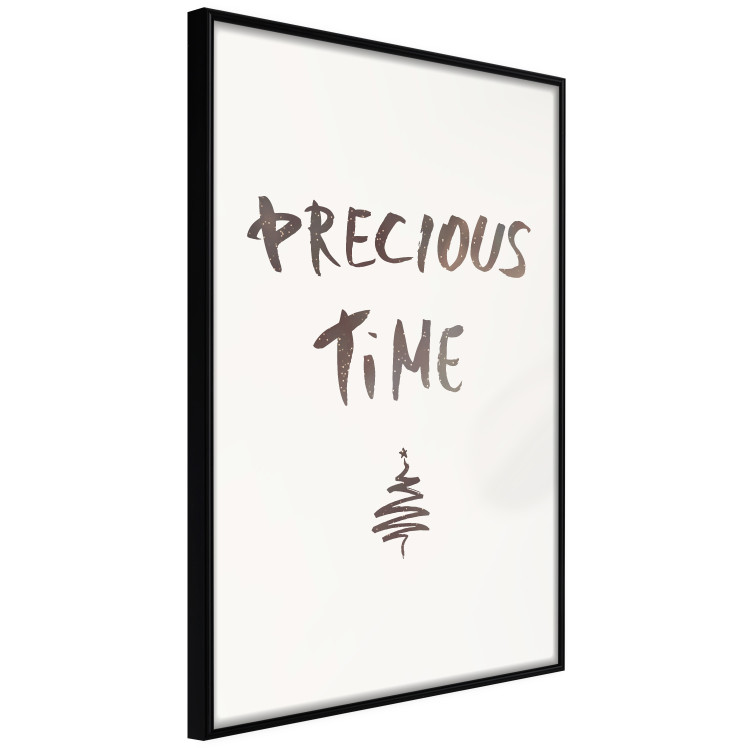 Poster Precious Time - English text and Christmas tree motif 132095 additionalImage 13