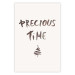 Poster Precious Time - English text and Christmas tree motif 132095