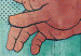 Canvas Two hands - youth graphic modeled on a religious fresco 132195 additionalThumb 5