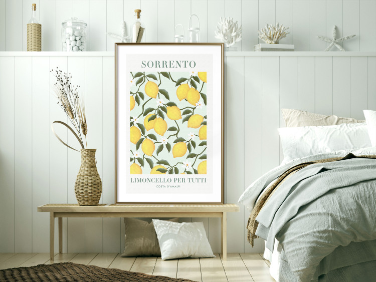 Poster Lemon Sorrento - summer composition with fruits and Italian writings 135895 additionalImage 19