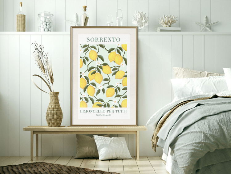Poster Lemon Sorrento - summer composition with fruits and Italian writings 135895 additionalImage 26