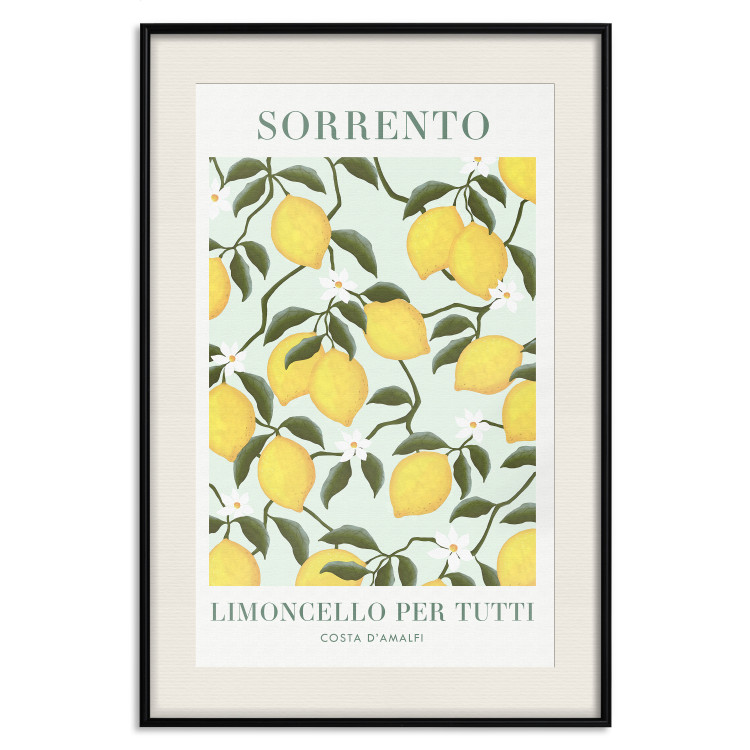 Poster Lemon Sorrento - summer composition with fruits and Italian writings 135895 additionalImage 20