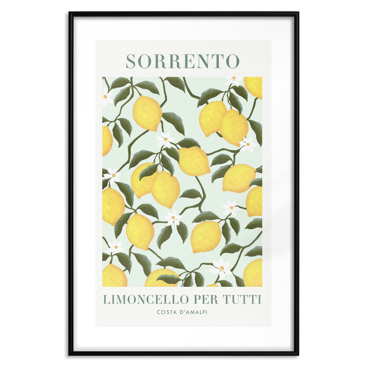 Poster Lemon Sorrento - summer composition with fruits and Italian writings 135895 additionalImage 17