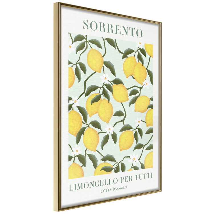 Poster Lemon Sorrento - summer composition with fruits and Italian writings 135895 additionalImage 7