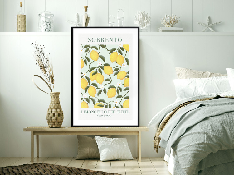 Poster Lemon Sorrento - summer composition with fruits and Italian writings 135895 additionalImage 20