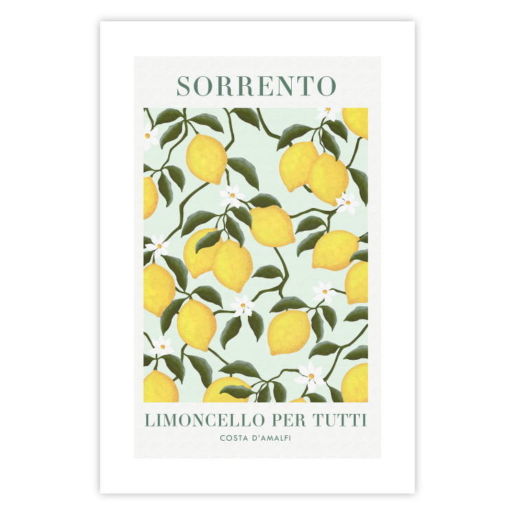 Poster Lemon Sorrento - summer composition with fruits and Italian writings 135895 additionalImage 13