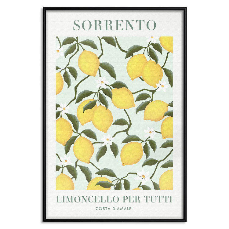 Poster Lemon Sorrento - summer composition with fruits and Italian writings 135895 additionalImage 18