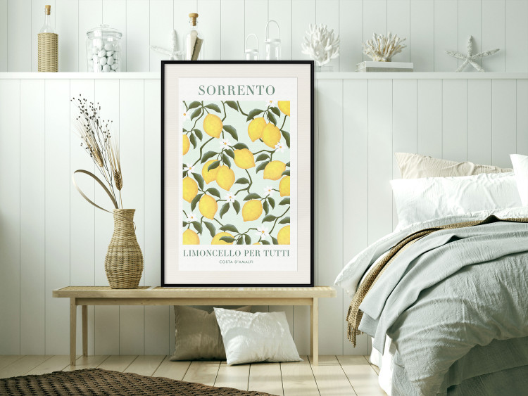 Poster Lemon Sorrento - summer composition with fruits and Italian writings 135895 additionalImage 24