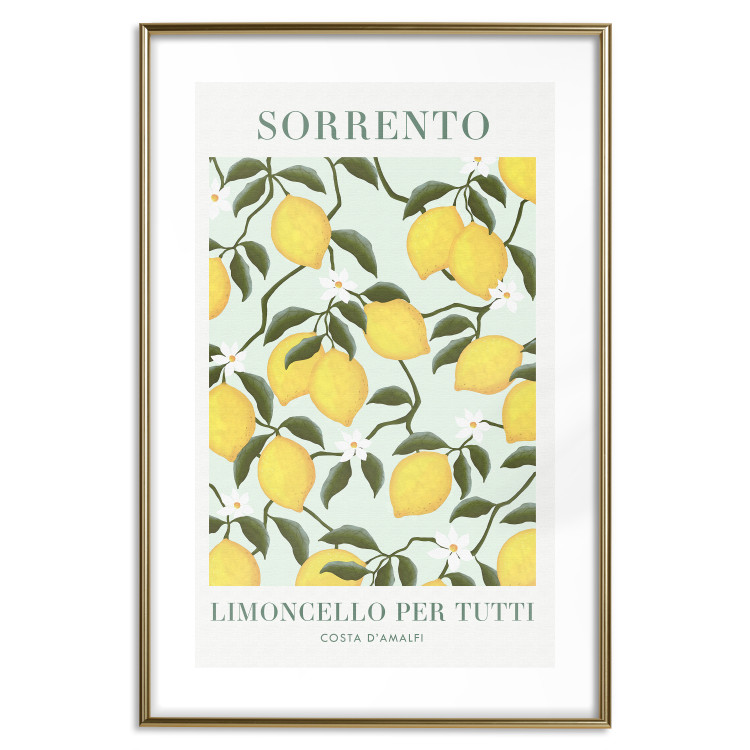 Poster Lemon Sorrento - summer composition with fruits and Italian writings 135895 additionalImage 23