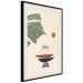 Wall Poster On the Sunny Terrace - abstraction with a green leaf in Zen style 137495 additionalThumb 19