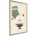 Wall Poster On the Sunny Terrace - abstraction with a green leaf in Zen style 137495 additionalThumb 18