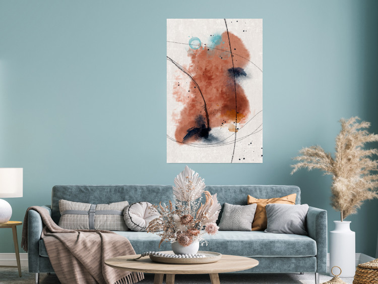 Wall Poster Secret of the Future - artistic watercolor abstraction in blotches 137695 additionalImage 13