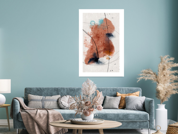 Wall Poster Secret of the Future - artistic watercolor abstraction in blotches 137695 additionalImage 12