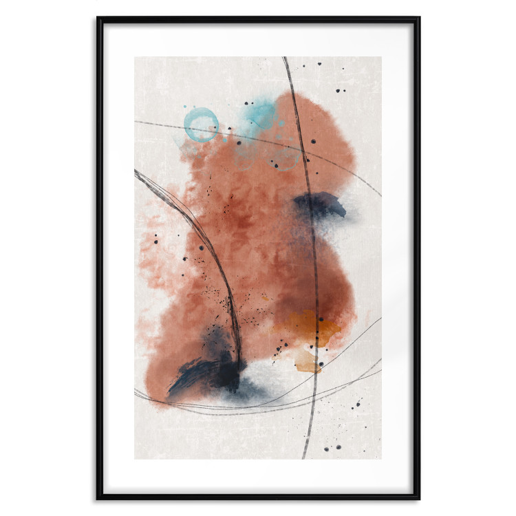Wall Poster Secret of the Future - artistic watercolor abstraction in blotches 137695 additionalImage 2