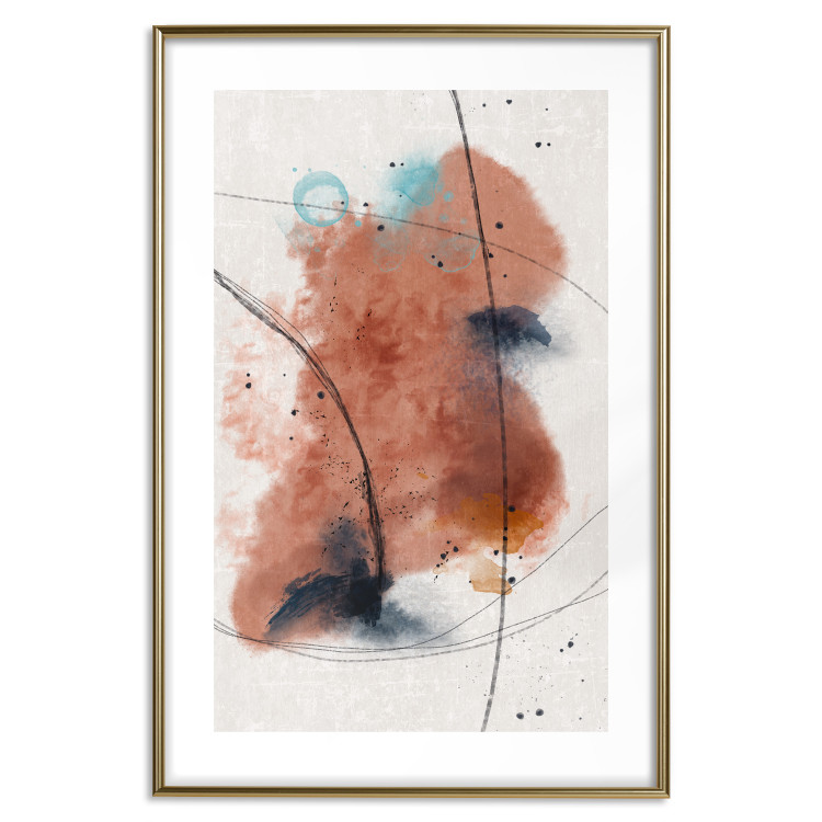 Wall Poster Secret of the Future - artistic watercolor abstraction in blotches 137695 additionalImage 10
