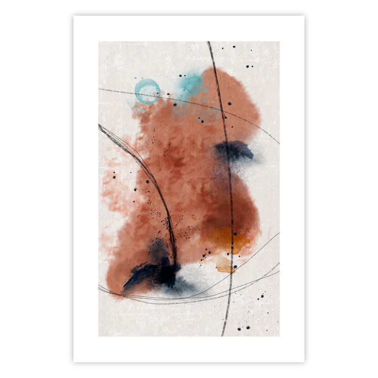 Wall Poster Secret of the Future - artistic watercolor abstraction in blotches 137695 additionalImage 5