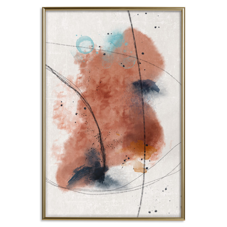 Wall Poster Secret of the Future - artistic watercolor abstraction in blotches 137695 additionalImage 3