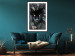 Wall Poster Black Panther in Leaves - portrait of a panther against a background of green plants 138695 additionalThumb 7