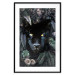 Wall Poster Black Panther in Leaves - portrait of a panther against a background of green plants 138695 additionalThumb 16