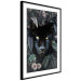 Wall Poster Black Panther in Leaves - portrait of a panther against a background of green plants 138695 additionalThumb 12