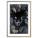 Wall Poster Black Panther in Leaves - portrait of a panther against a background of green plants 138695 additionalThumb 19