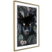 Wall Poster Black Panther in Leaves - portrait of a panther against a background of green plants 138695 additionalThumb 4