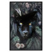 Wall Poster Black Panther in Leaves - portrait of a panther against a background of green plants 138695 additionalThumb 17