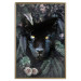 Wall Poster Black Panther in Leaves - portrait of a panther against a background of green plants 138695 additionalThumb 14