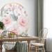 Wall Mural Rose circle - romantic flowers in shades of pink with painting effect 143395 additionalThumb 4