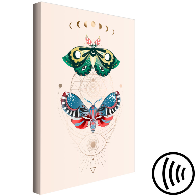 Canvas Print Magic Insects - Colorful Moths and Geometric Esoteric Signs 146195 additionalImage 6