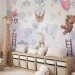 Wall Mural For Children - Teddy Bear, a Bunny and a Fox Flying in the Stars and Clouds 148595 additionalThumb 4
