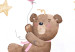 Wall Mural For Children - Teddy Bear, a Bunny and a Fox Flying in the Stars and Clouds 148595 additionalThumb 8