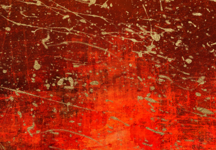Canvas Print Etude of Color - Abstract Background in Gold and Red Colors 148795 additionalImage 5