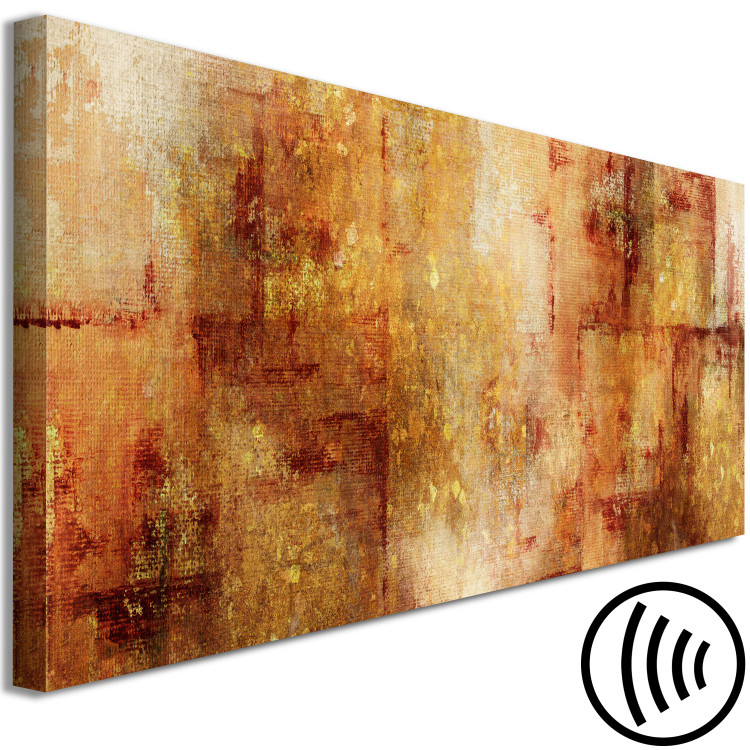 Canvas Autumn Abstraction - Blurry, Gold Crown Tree, Horizontal 149995 additionalImage 6