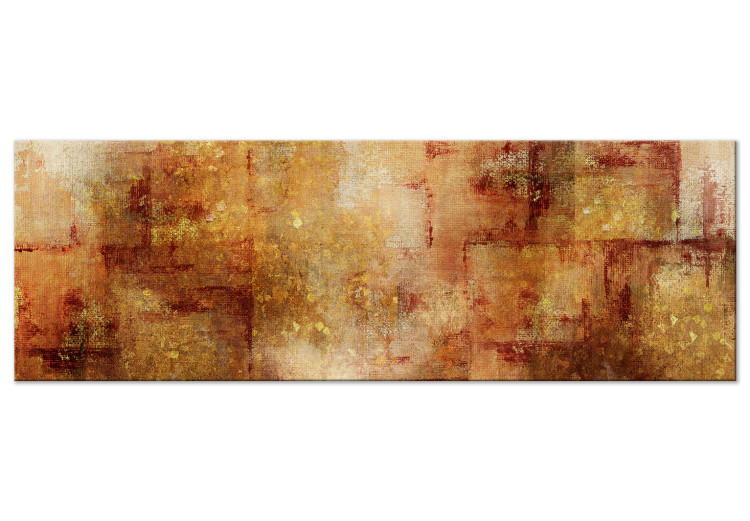 Canvas Autumn Abstraction - Blurry, Gold Crown Tree, Horizontal 149995