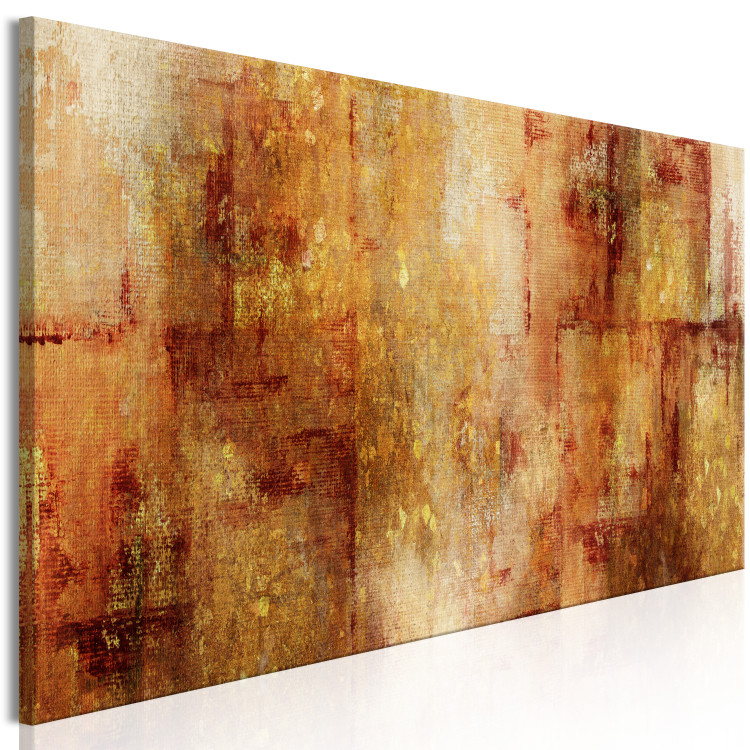 Canvas Autumn Abstraction - Blurry, Gold Crown Tree, Horizontal 149995 additionalImage 2