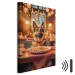 Canvas Print AI Dog German Shepherd - Animal at Dinner in Restaurant - Vertical 150295 additionalThumb 8