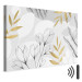 Canvas Fine Abstraction - A Minimalist Composition With Leaves and Flowers 151195 additionalThumb 8