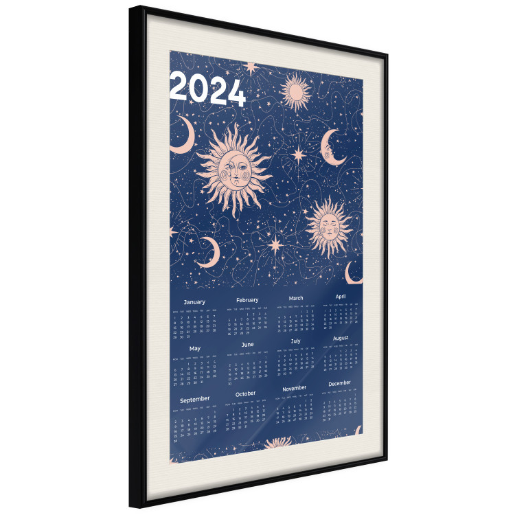 Wall Poster Calendar 2024 - Space Composition on Navy Blue Background 151895 additionalImage 9