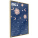 Wall Poster Calendar 2024 - Space Composition on Navy Blue Background 151895 additionalThumb 5