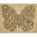 Wall Mural Butterfly World - Composition background with various species shaped like a butterfly 61295 additionalThumb 5