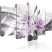Canvas Crystal Finesse (5-piece) - Romantic Lilies in the Glow of Purple 93795 additionalThumb 2