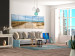 Canvas Beach Entrance (5-piece) - View of the Mediterranean Sea 98595 additionalThumb 3