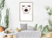 Wall Poster Black lips - composition on white with a woman's face with dark lipstick 115006 additionalThumb 13