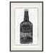 Wall Poster Tequila festival - black and white decorative composition with a bottle of alcohol 115106 additionalThumb 18