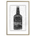 Wall Poster Tequila festival - black and white decorative composition with a bottle of alcohol 115106 additionalThumb 14