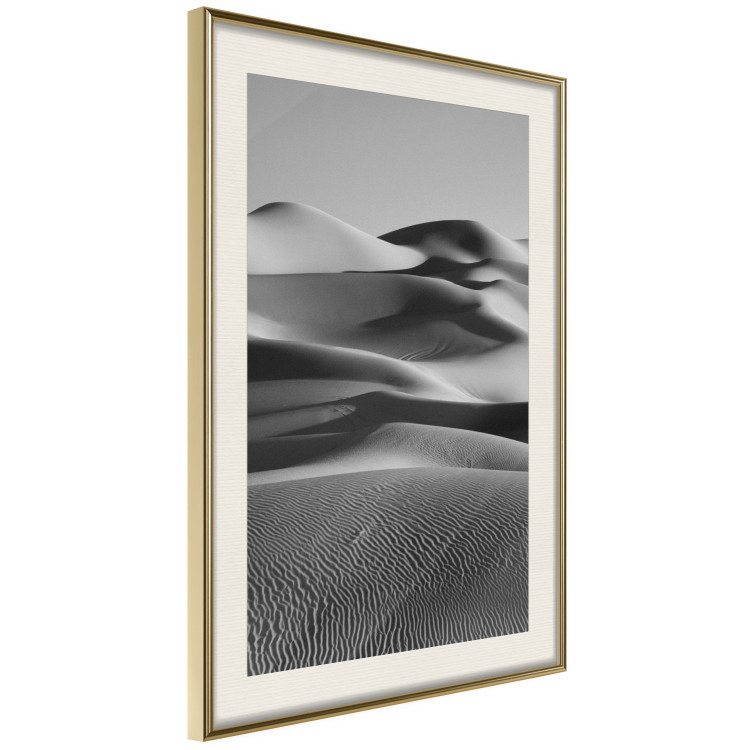 Wall Poster Desert Dunes - black and white landscape amidst hot desert sands 116506 additionalImage 6