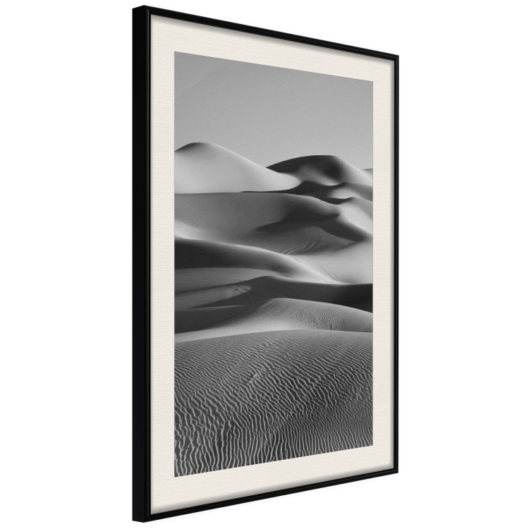Wall Poster Desert Dunes - black and white landscape amidst hot desert sands 116506 additionalImage 14