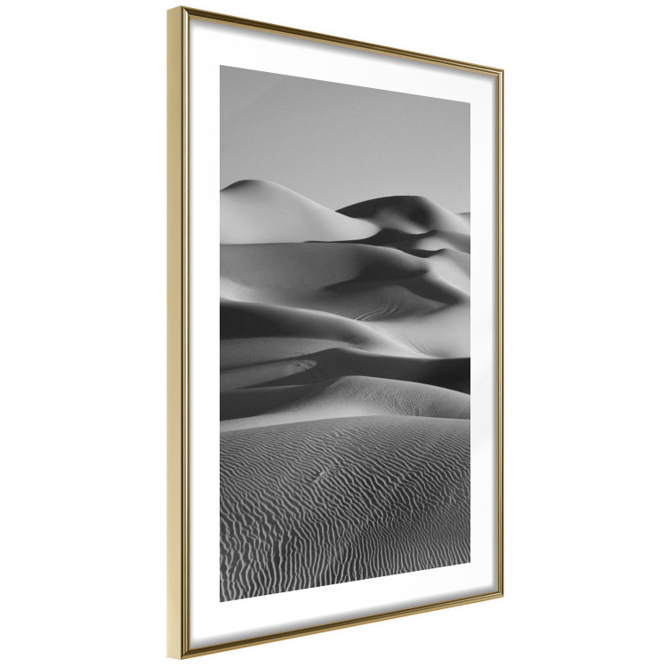 Wall Poster Desert Dunes - black and white landscape amidst hot desert sands 116506 additionalImage 9